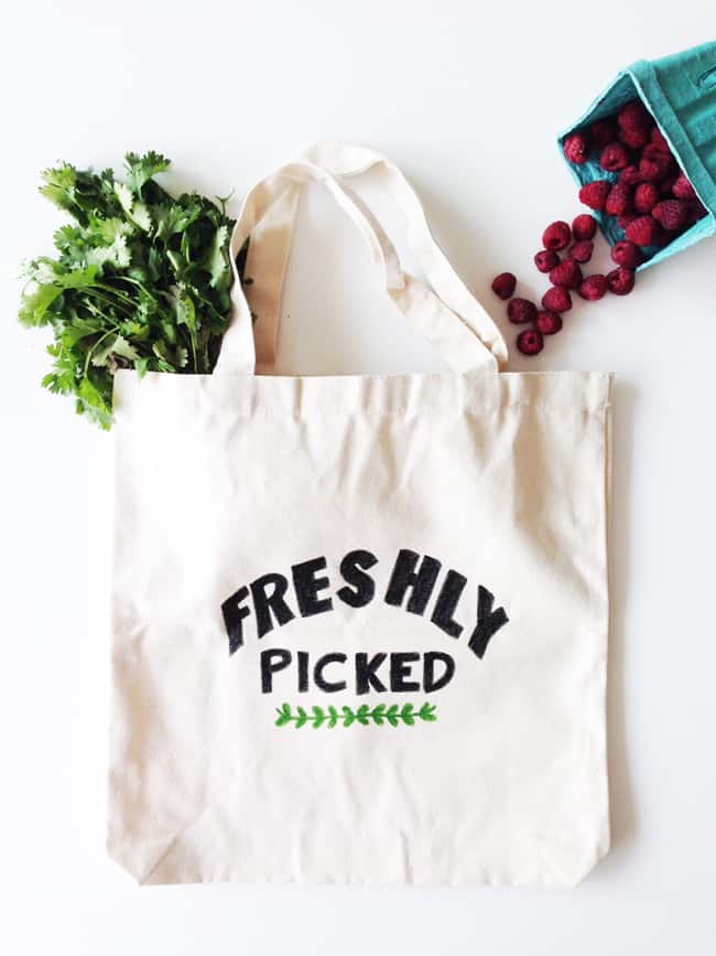 Farmer's Market DIY Tote Bag | Hello Glow