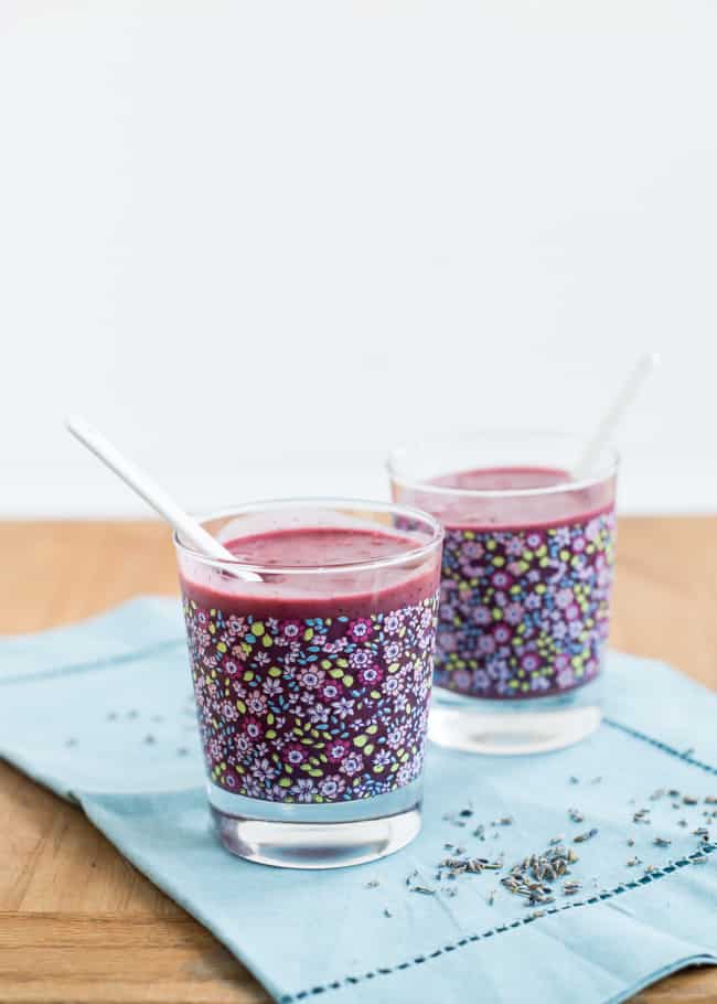Lavender-Berry Smoothie with Coconut Yogurt