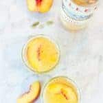 Peach-Apricot Lillet Fizz with Cardamom Sugar | HelloGlow.co