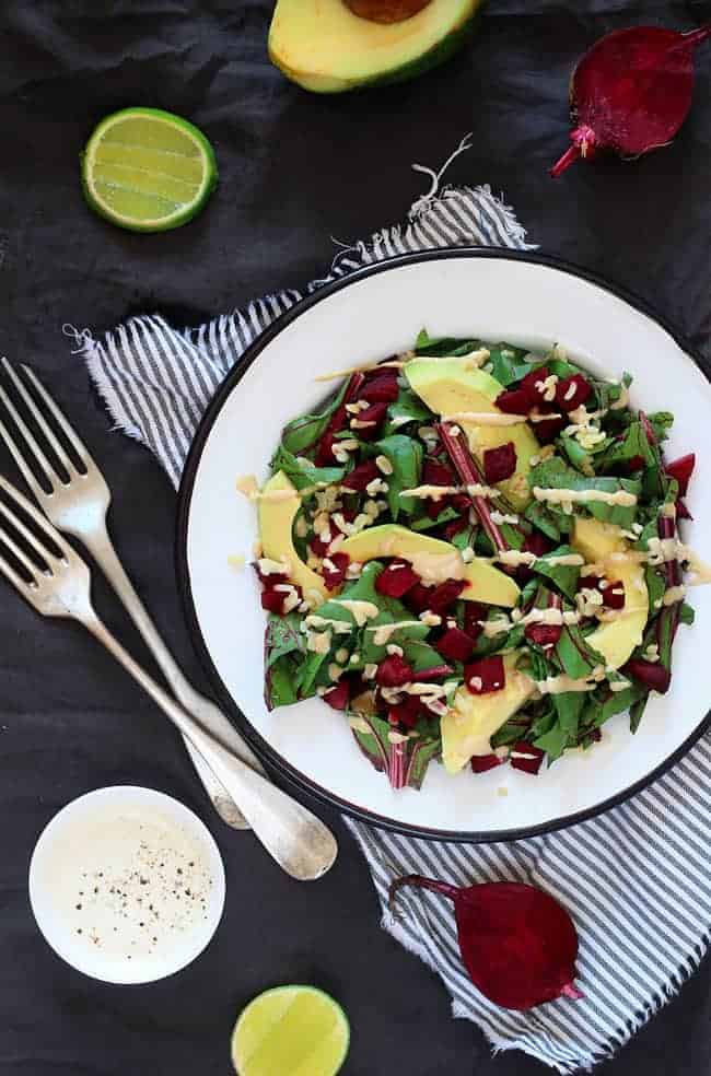 https://helloglow.co/wp-content/uploads/2014/08/Beet-and-Greens-with-Creamy-Tahini-Dressing.jpg