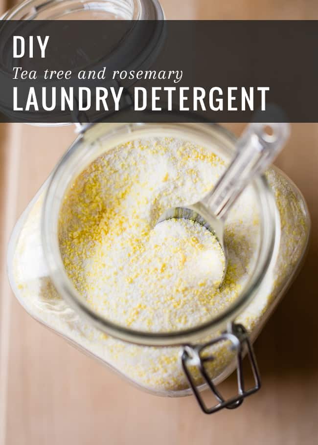 Homemade Laundry Detergent with Tea Tree + Rosemary | HelloGlow.co