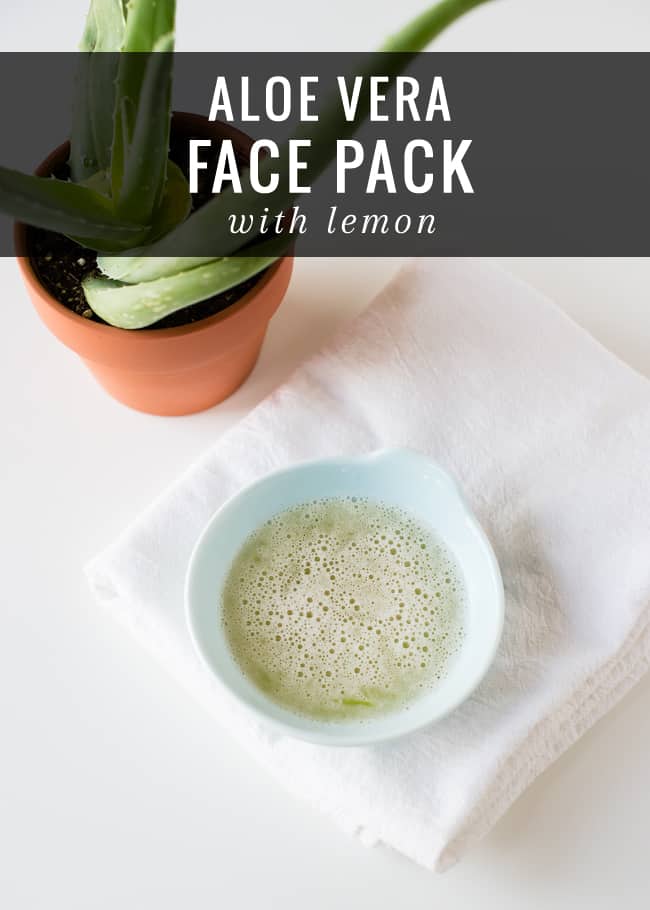 Aloe vera and 2025 lemon juice for face