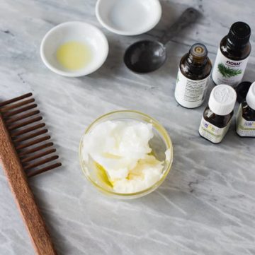 DIY Deep Hair Conditioner with Coconut Oil, Shea Butter + Argan Oil | HelloGlow.co