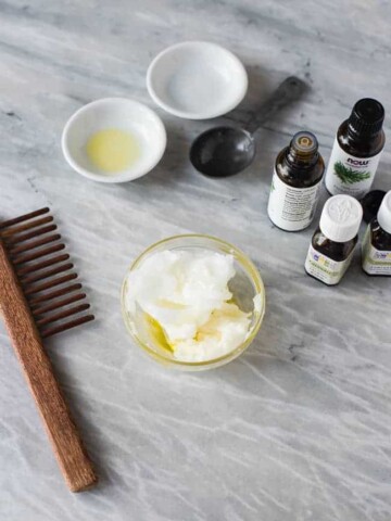 DIY Deep Hair Conditioner with Coconut Oil, Shea Butter + Argan Oil | HelloGlow.co