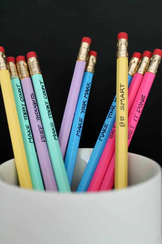 diy painted back to school pencils 3