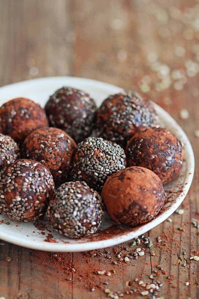 Chocolate Chia Protein Balls Recipe