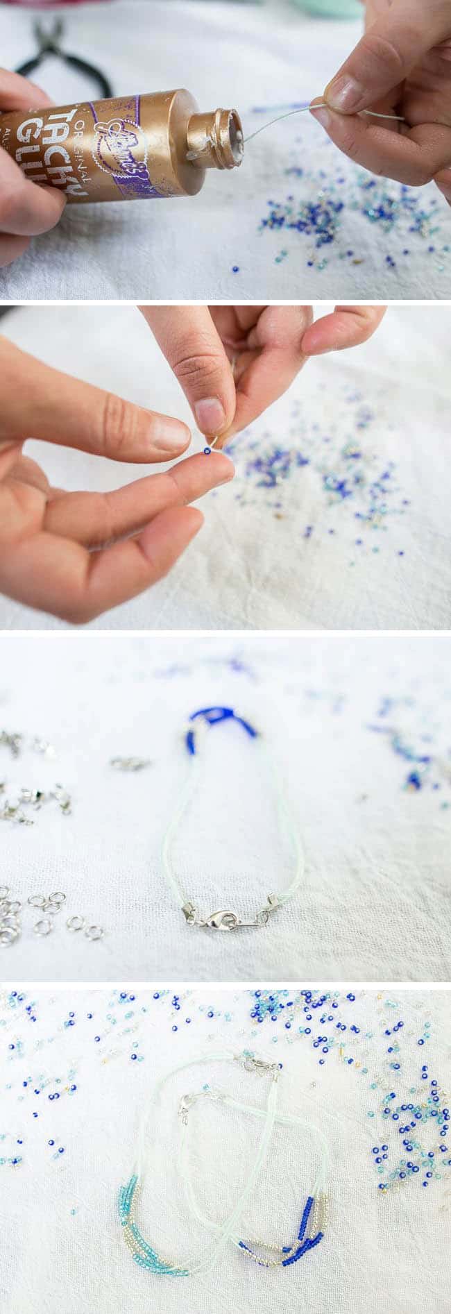 DIY Delicate Bead Bracelets | Hello Glow