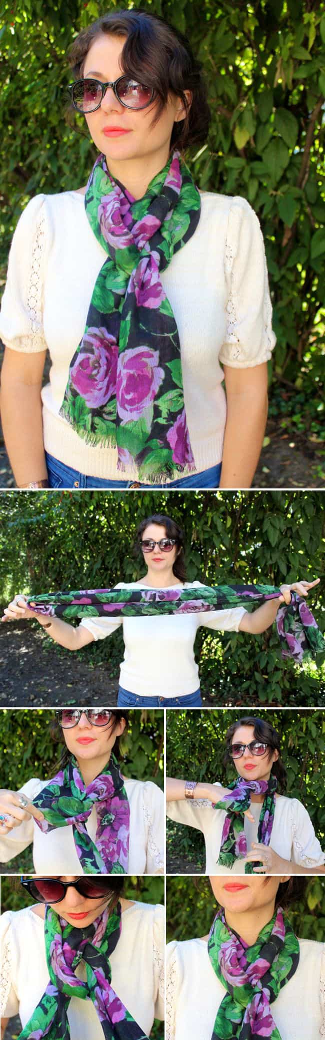 How to Tie a Scarf Nine Ways