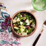 Leftover Turkey Kale Salad | HelloGlow.co