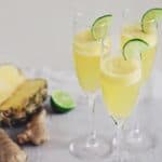 Pineapple Ginger Champagne Cocktail | HelloGlow.co