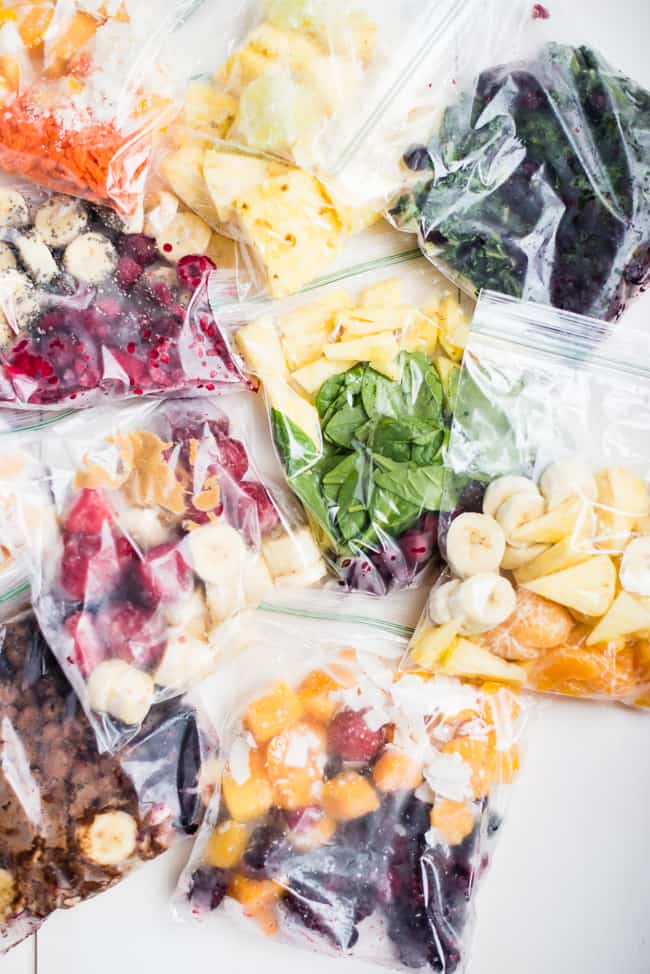 Make-Ahead Protein Smoothie Packs {3 Ways}