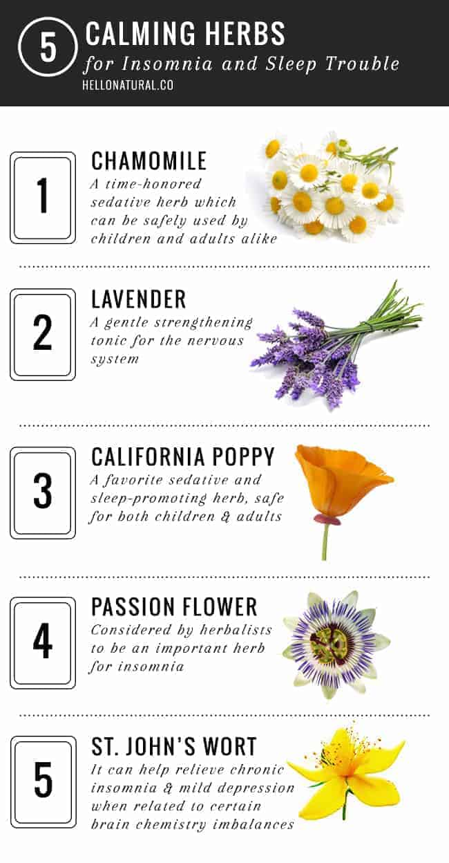 5 Calming Herbs For Insomnia And Sleep Trouble Hello Glow