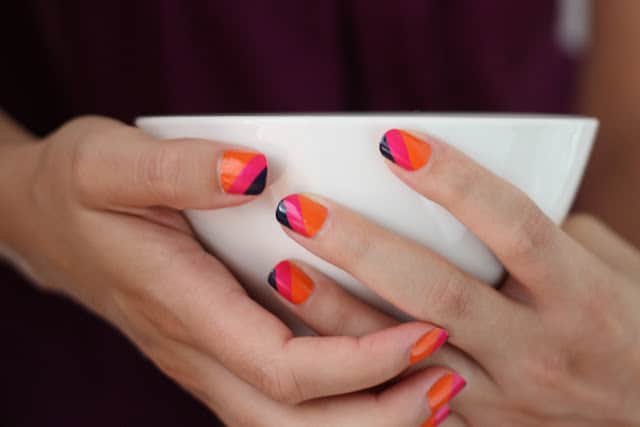 cute easy nail designs using tape