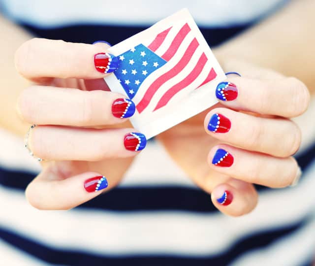 red-white-and-blue-Nail-art-4th-of-July-nails