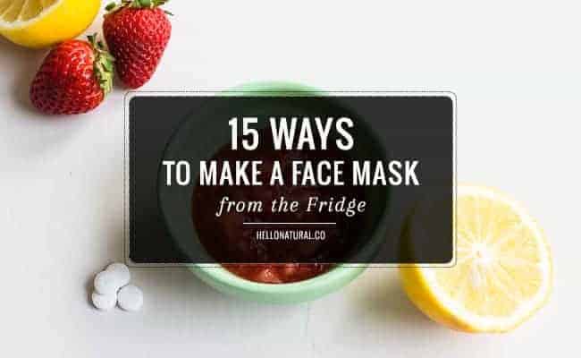 15 Ways To Make a Face Mask from the Fridge | Hello Glow