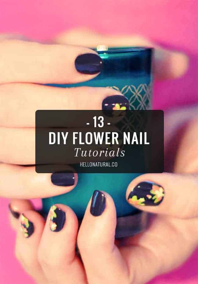 Bring On May Flowers With 13 Diy Flower Nail Tutorials Hello Glow