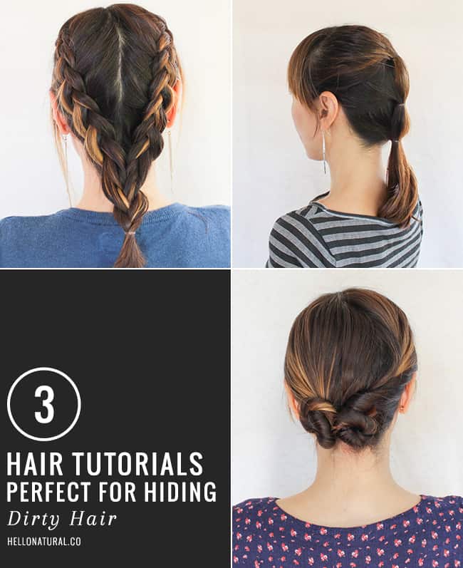 3 Dirty Hair Updos | HelloGlow.co