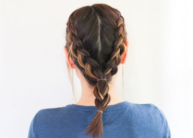 Double Dutch Braid | 3 Hairstyles for Dirty Hair