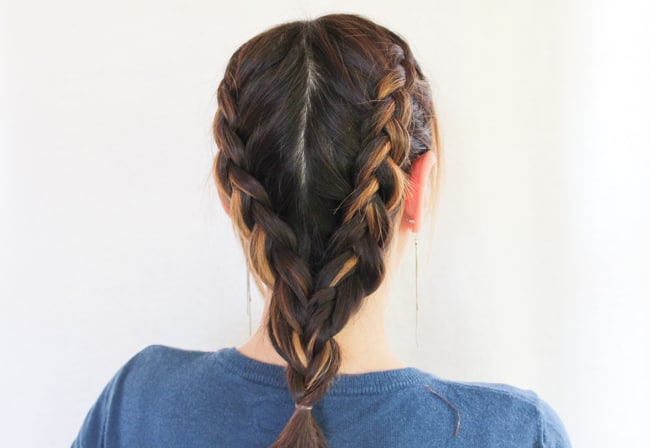 Double Dutch Braid | 3 Hairstyles for Dirty Hair