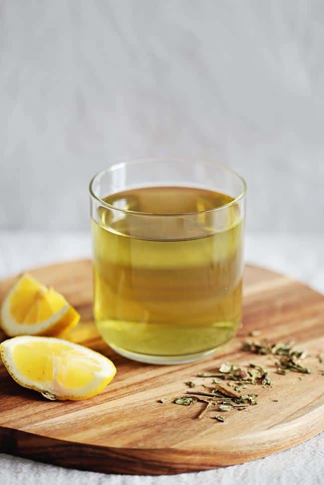 Green tea with lemon