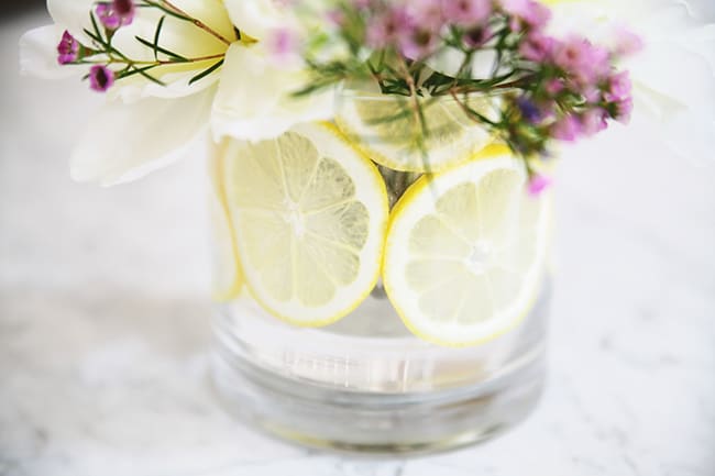DIY citrus flower arrangement | Hello Glow
