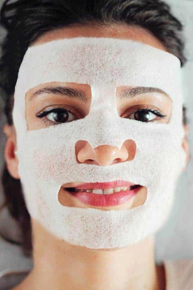 homemade face sheet mask