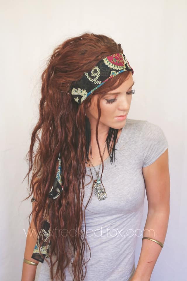 Bohemian Gypsy Style - 13 Ways to Wear a Scarf in Your Hair