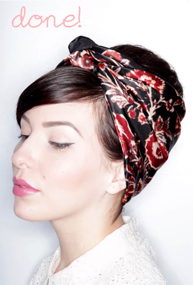 Capelli Round Up - 13 Modi Come Indossare un Foulard tra i Capelli