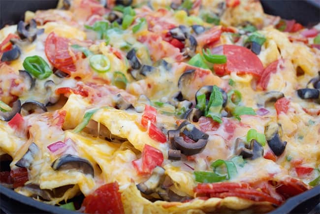 Campfire pizza nachos by Cooking with Janica