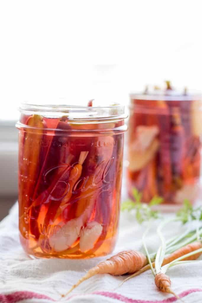 Ginger pickled carrots by Coley Cooks