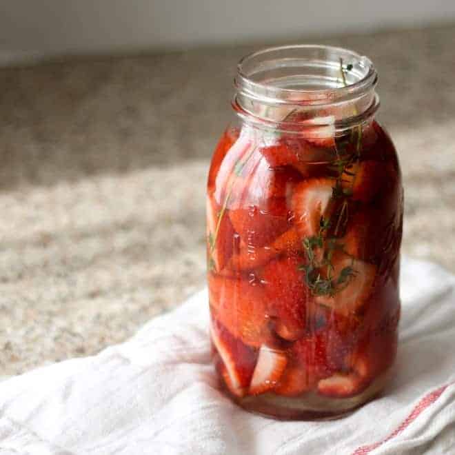 Pickled strawberries by Because Food is Life