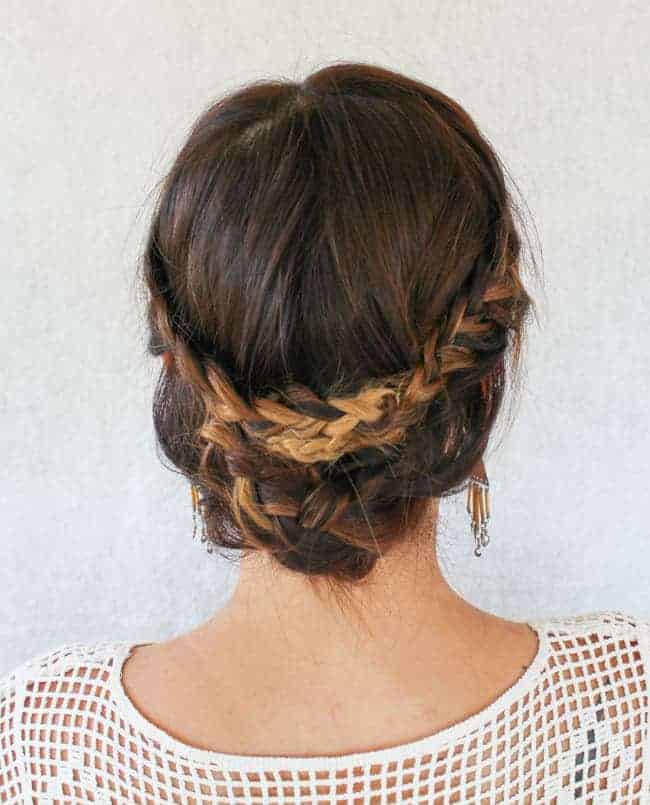 The Perfect Braided Updo For Your Next Date Night | Hello Glow