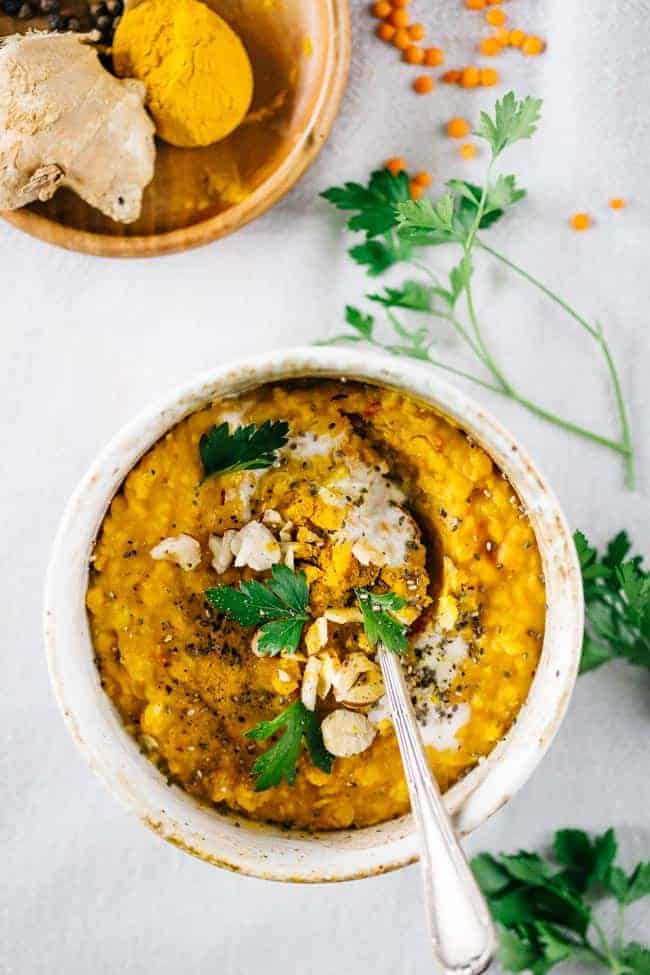 Red lentil dhal recipe