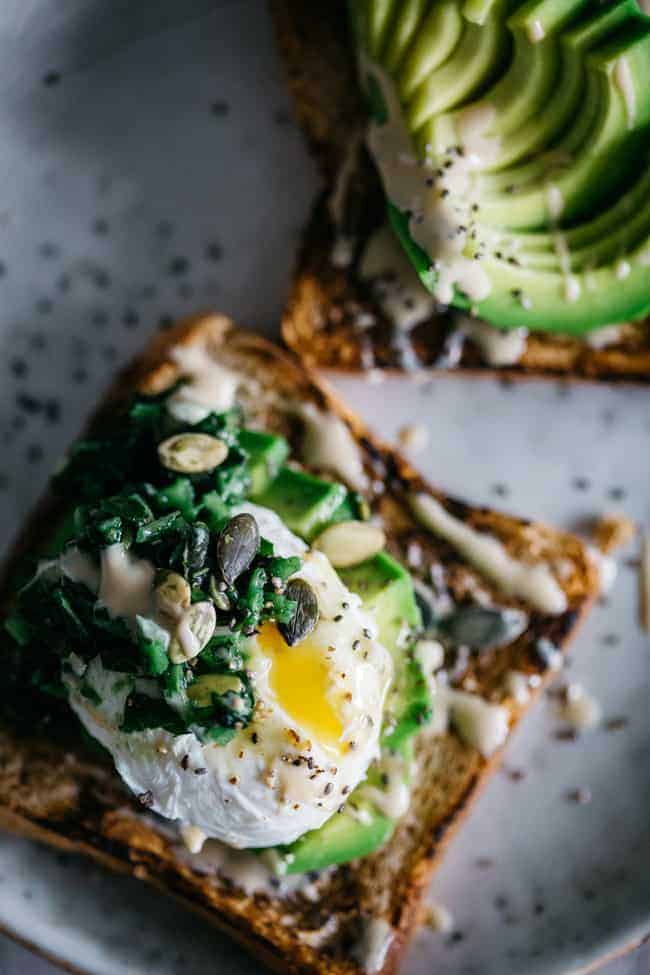 Superfood Avocado Toast with Kale Tapenade