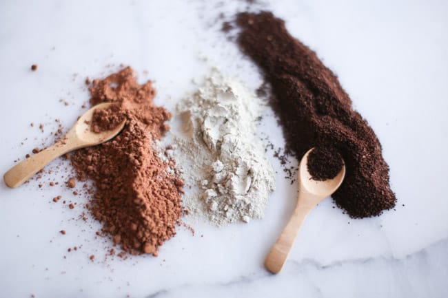 Homemade Mud Mask Recipe with Cocoa, Coffee + Clay