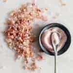 How to take a pink salt bath