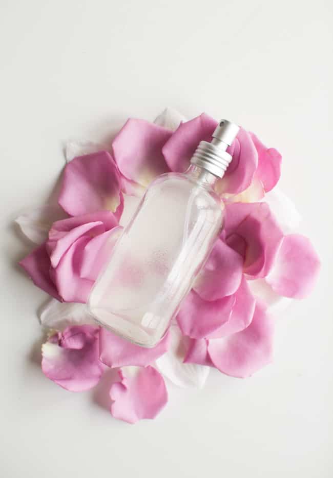 Homemade Rosewater Anti Frizz Spray 