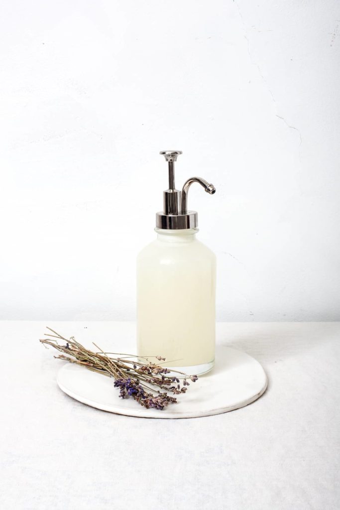 Lavendar-Infused Homemade Liquid Hand Soap
