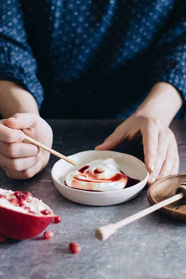 Pomegranate repair face mask