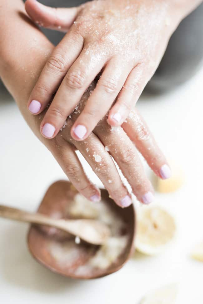 DIY Hand Scrub recipes with salt and sugar