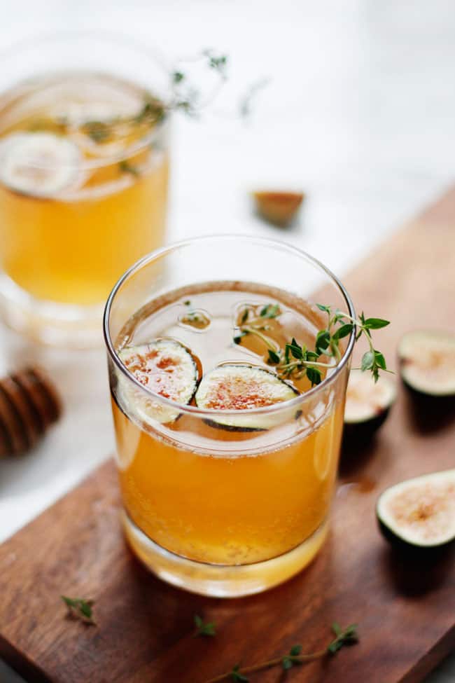 Sparkling Fig & Honey Cocktail