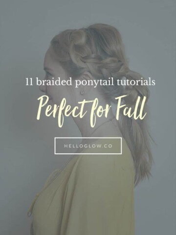 11 braided ponytail tutorials perfect for fall - Hello Glow
