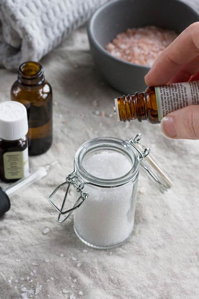 3 Bath Salt recipes with Essential Oils