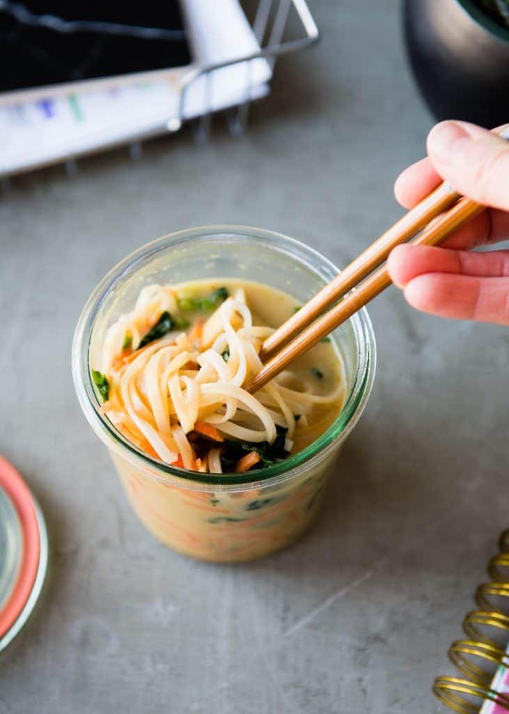 Lunch in a Jar: Thai Curry Noodle Soup