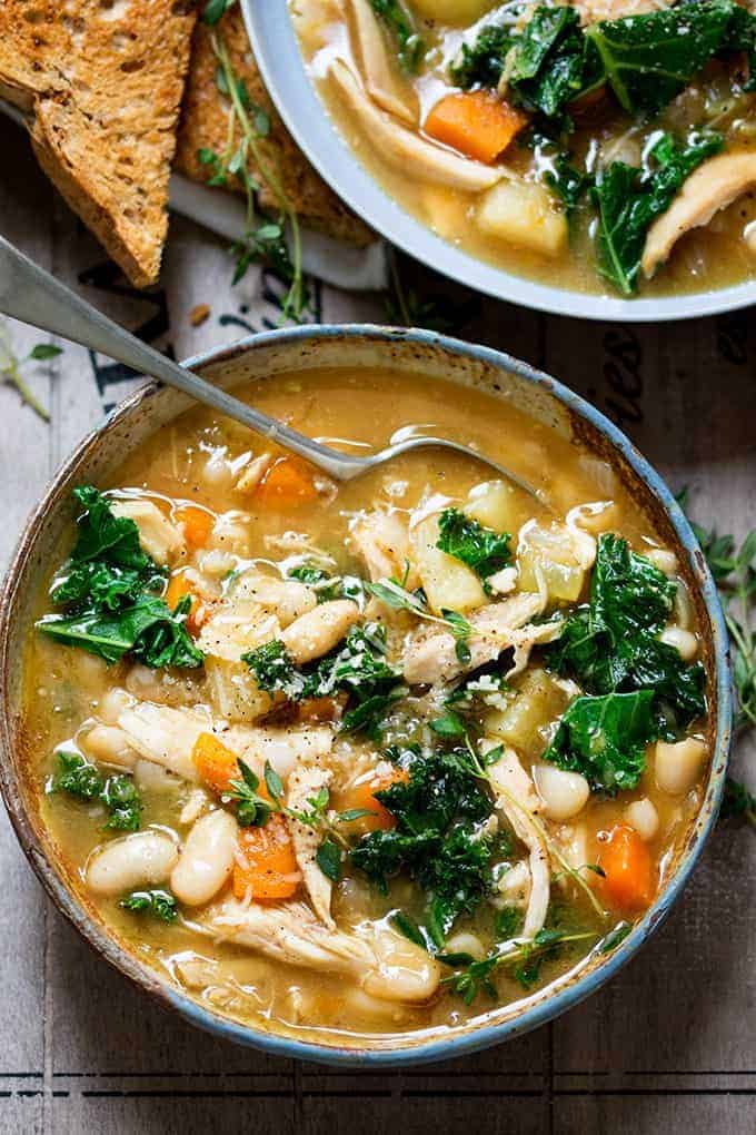 Tuscan Style Chicken Soup from Kitchen Sanctuary