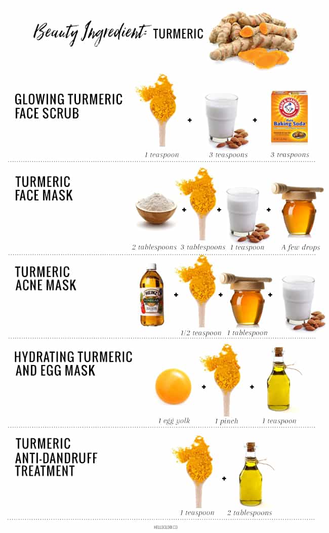 turmeric face mask for glowing skin