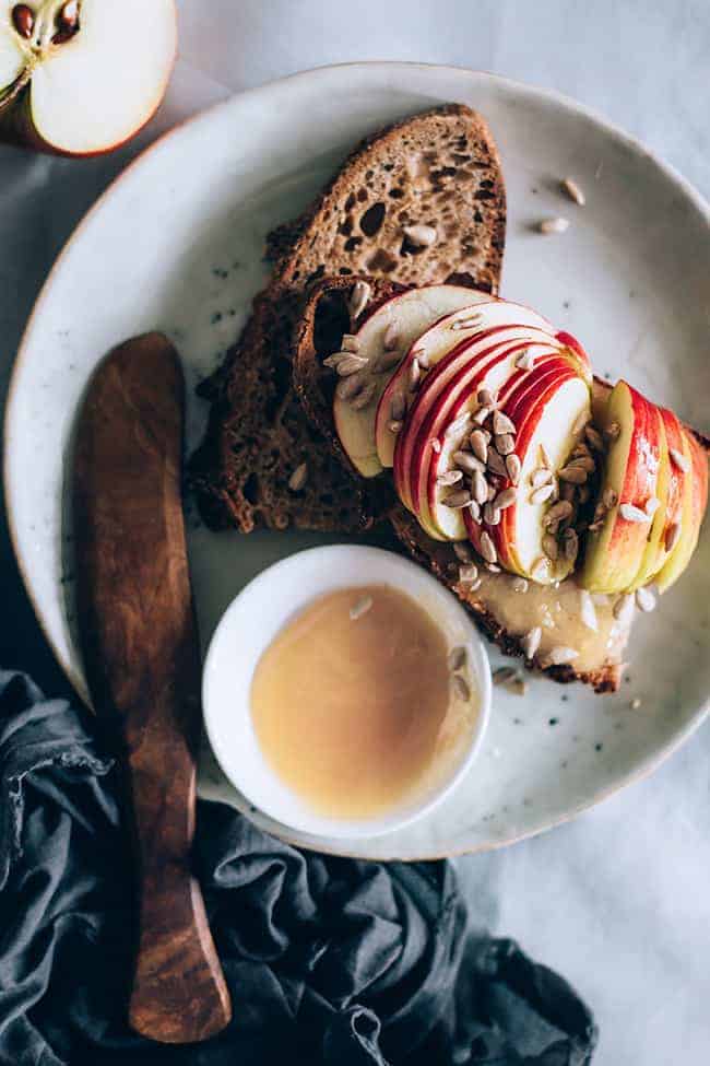 3 Anti-Aging Breakfasts You Can Make in Minutes - Crunchy Sunflower Butter Sandwich