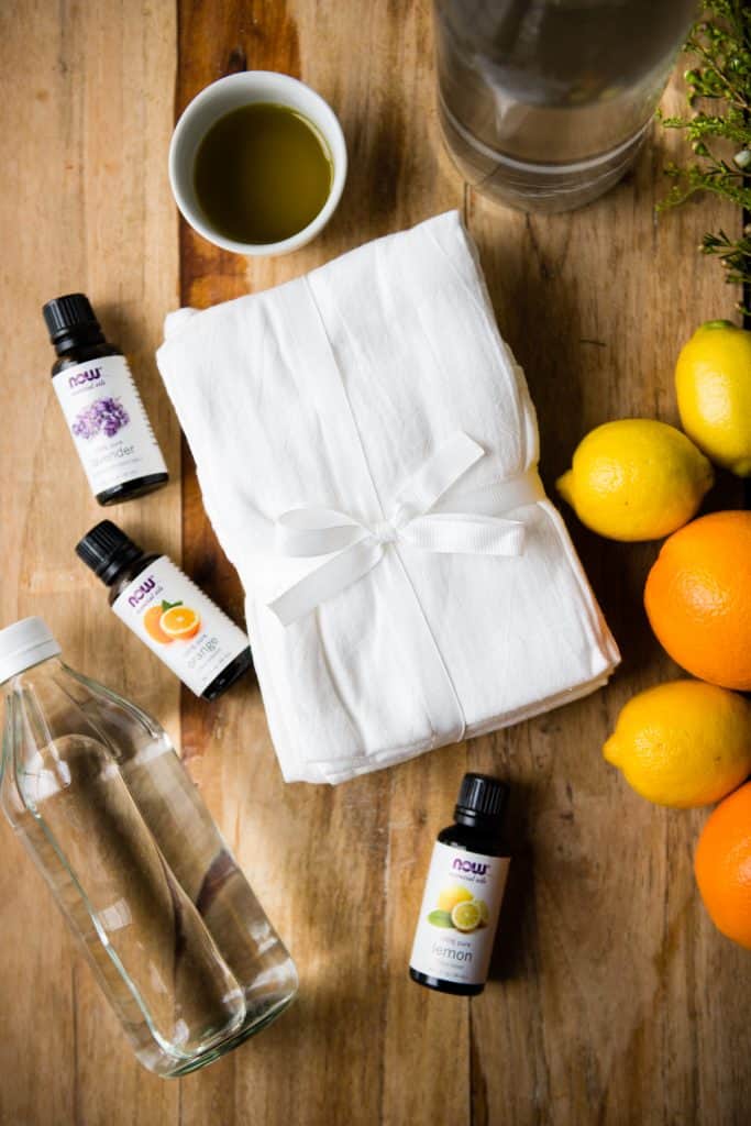 DIY Citrus Olive Oil Dust Wipes