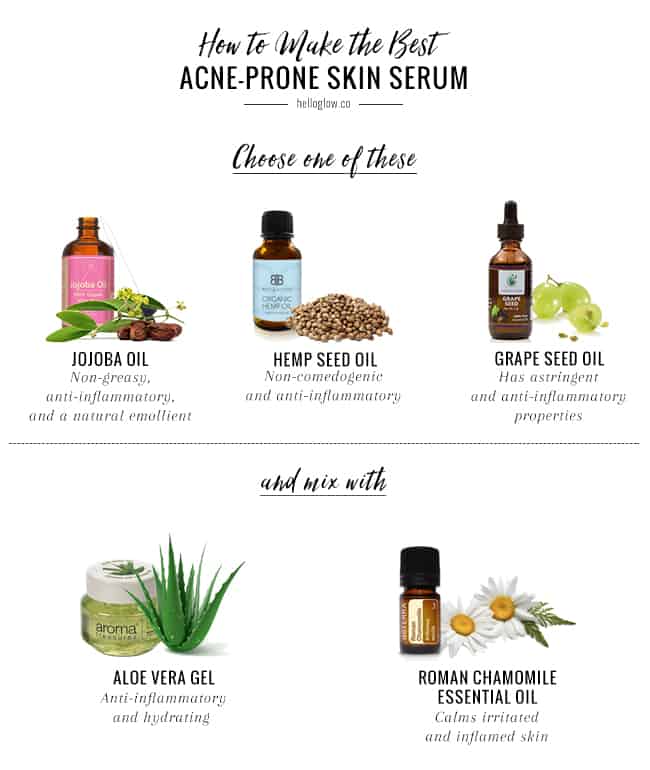 Acne Fighting Chamomile Face Serum The Best Oils For Acne