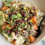 Roasted Veggies with Cranberry-Herb Sauce